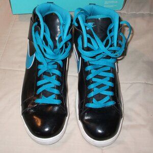 Nike SB Chron 2 Men's Hi-top Black/Blue Leather Basketball shoes - Size 10